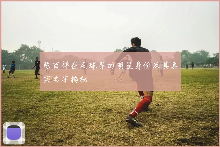 陈百祥在足球界的明星身份及其真实名字揭秘
